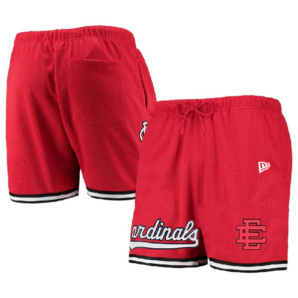 Men's St. Louis Cardinals Red Mesh Shorts 001